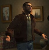 Sweater Vest + Leather Jacket combo for Niko